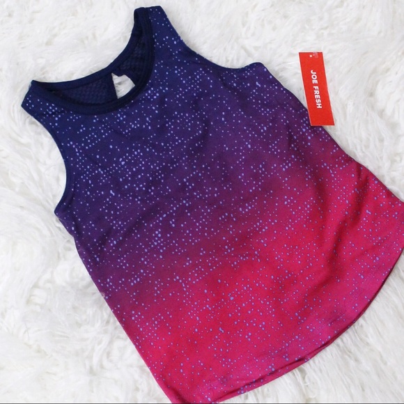 NWT Joe Fresh Toddler Girls Pink Gradient Tank Top - Picture 3 of 8